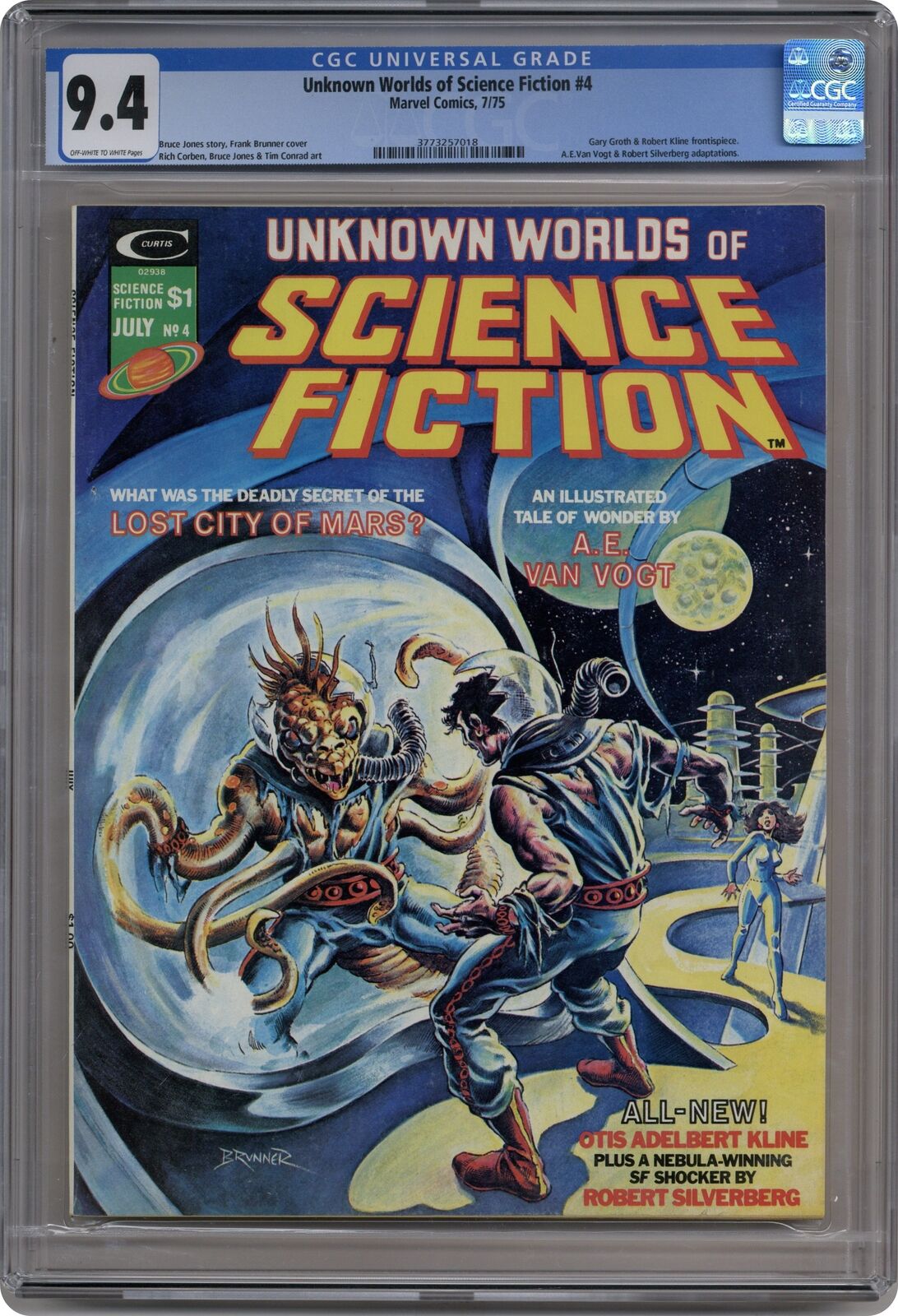 Unknown Worlds of Science Fiction #4 CGC 9.4 1975 3773257018