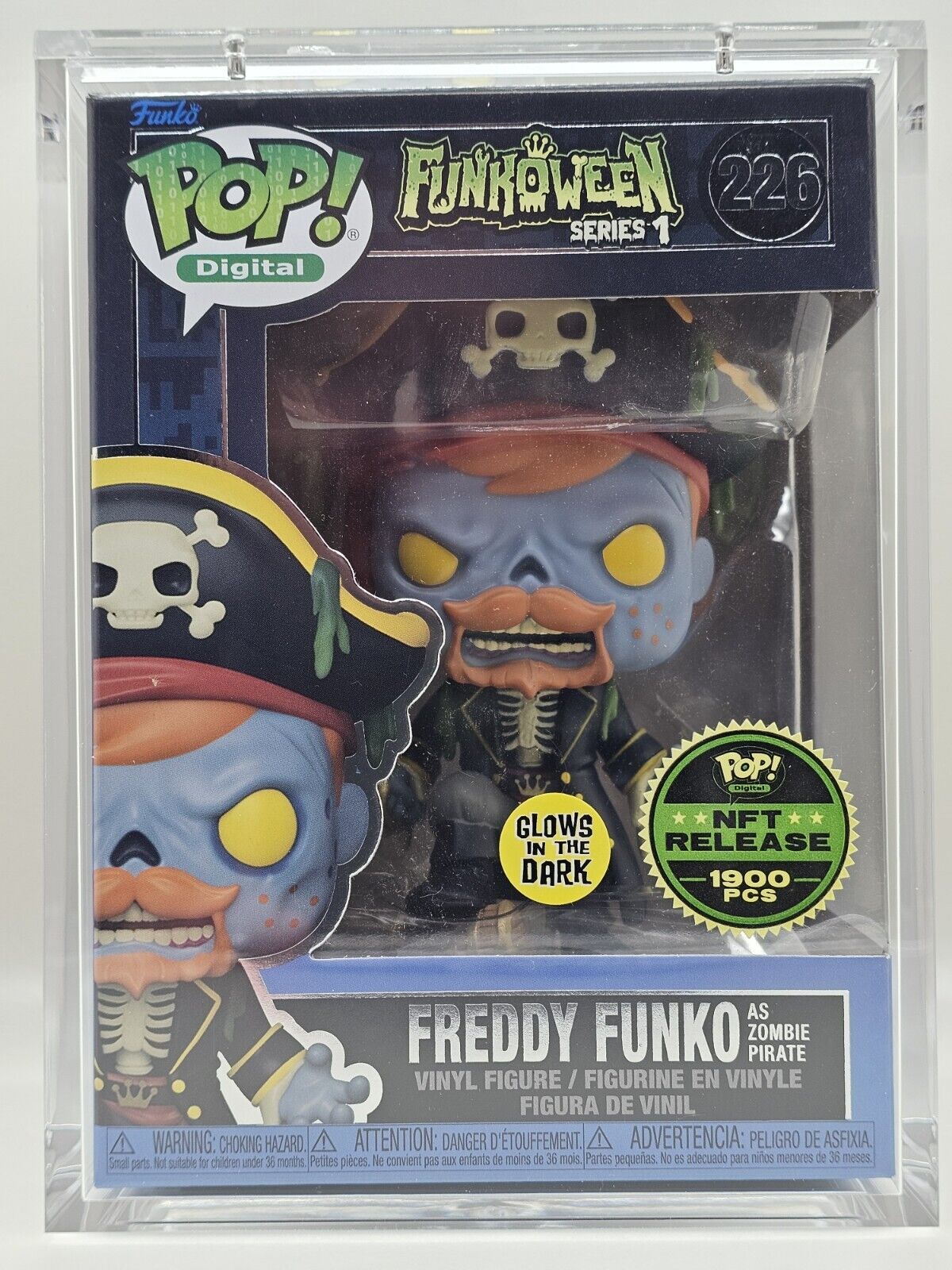 Funko Pop Digital #226 Funkoween Freddy Zombie Pirate Legendary LE 1900 +Armor
