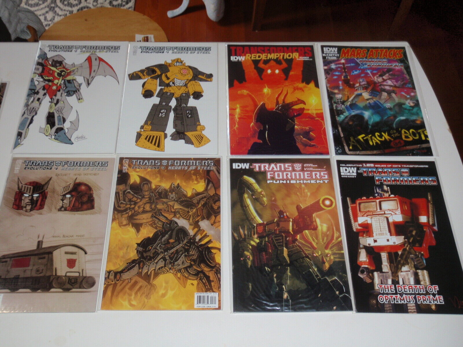 Transformers Evolution Hearts of Steel Mars Attacks One Shots More IDW Comics  