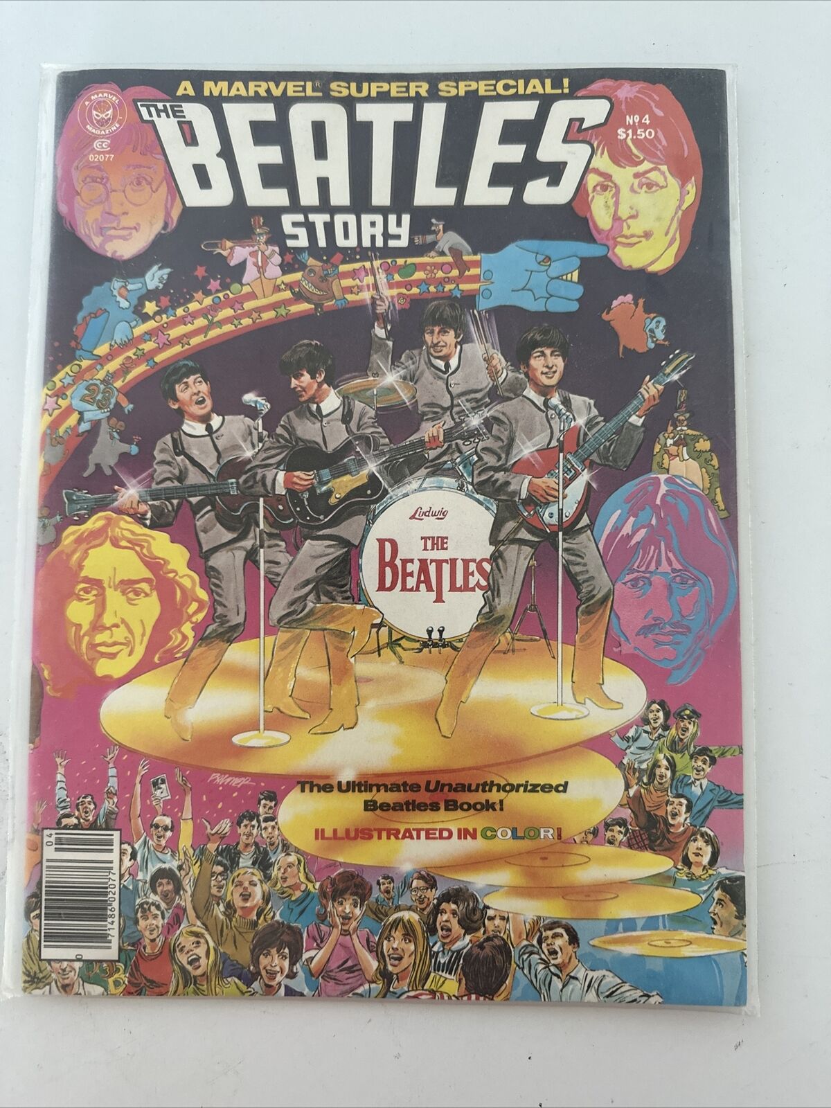 THE BEATLES STORY, 1978 Marvel Super Special #4. Collectors special.