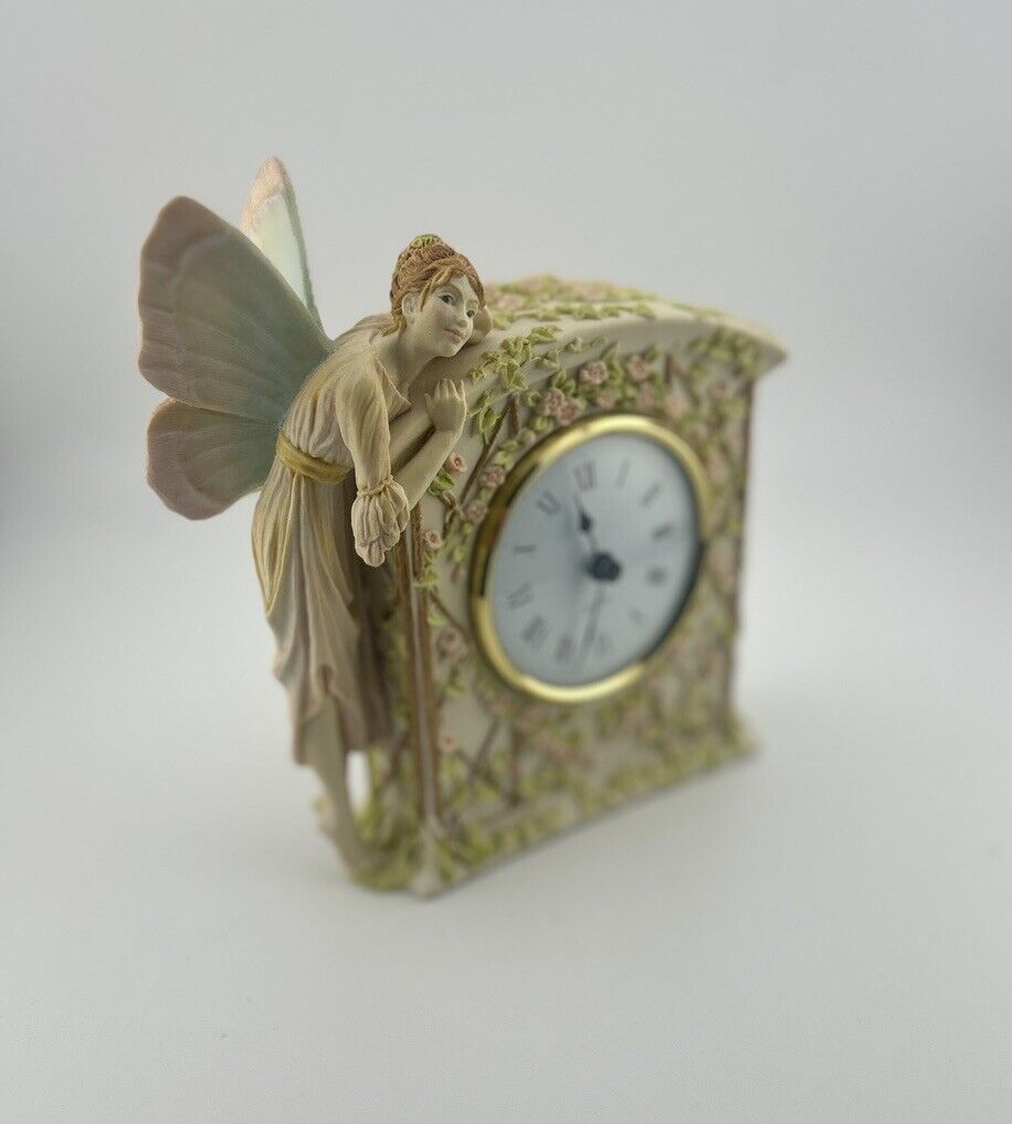 Faeries 1994 Enchanted Flora Clock Holland Studio Vintage Fairy W/ PW & Box