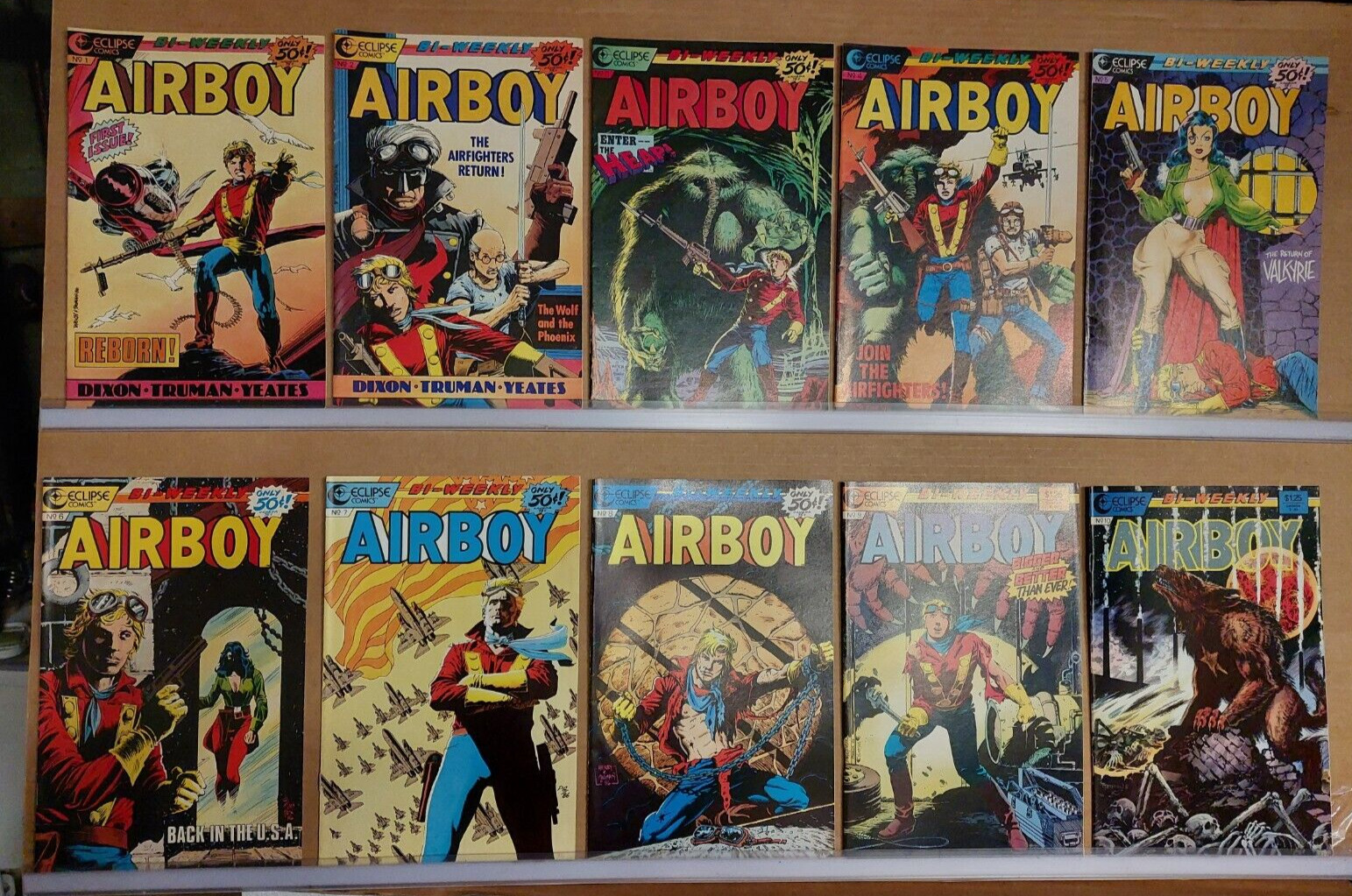 Airboy  #'s 1-35     No Gaps Includes #5 Key Issue    Eclipse Comics  HIGH GRADE