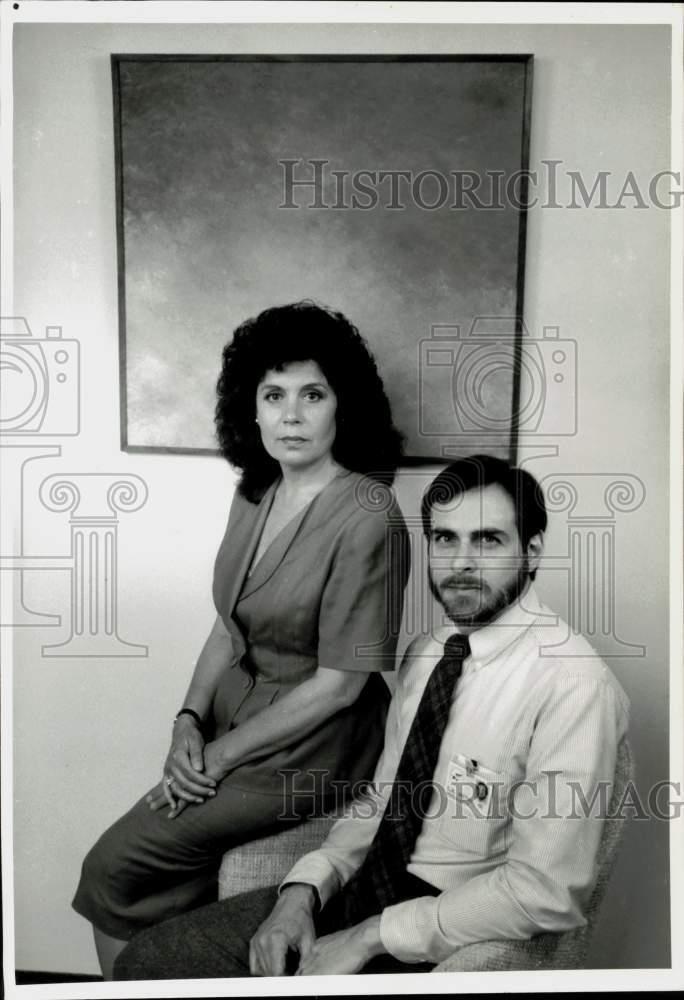 1989 Press Photo Barbara Harris & Dr. Bruce Greyson, near-death experiences.