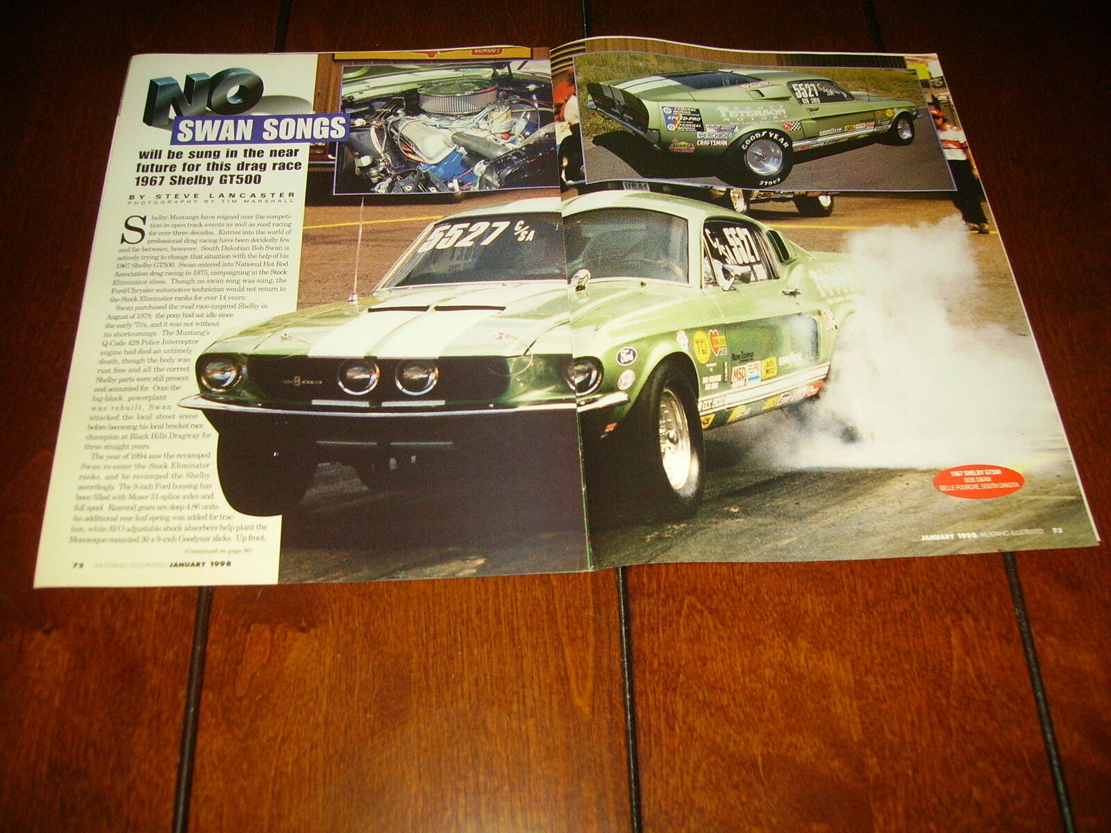 1967 CARROLL SHELBY GT500 MUSTANG  ***ORIGINAL 1998 ARTICLE***