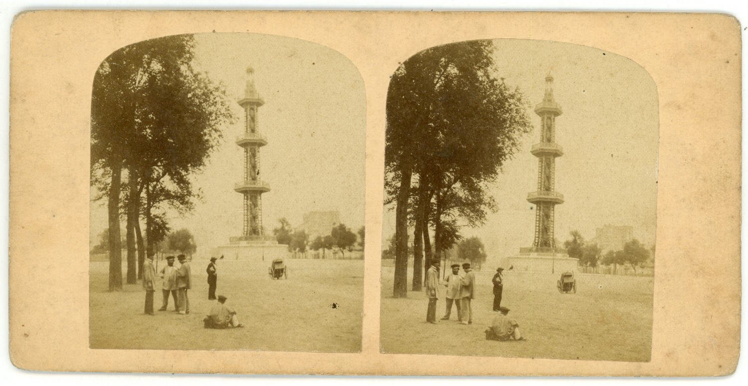 Stereo, France, Paris, Artesian well of Grenelle, avenue de Breteuil, circa 187