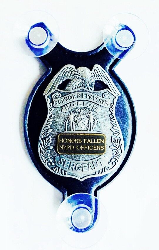 Honors Fallen NYPD officers on Sep 11, 2001. Salute our Heroes police car shield
