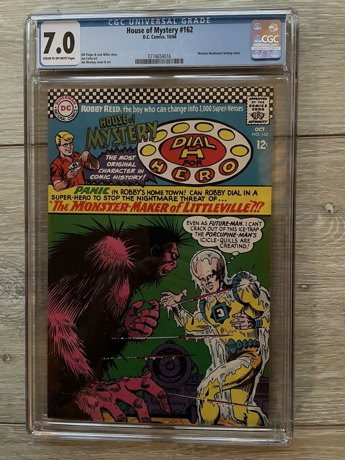 House of Mystery #162 Dial H for Hero Robby Reed 1966 DC - CGC Universal Grade