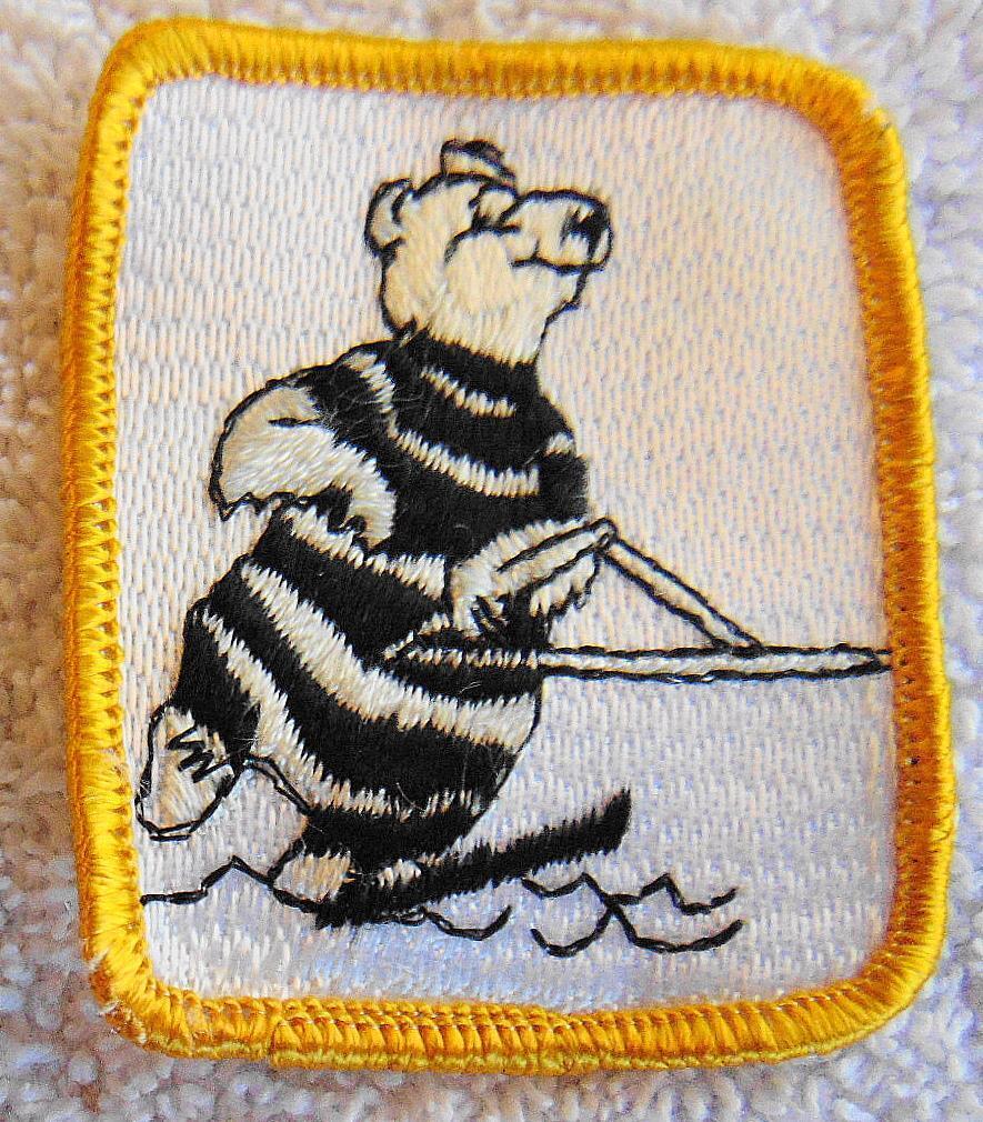Vintage Hamm\'s Beer Patch Embroidered Water Skiing NEW Old Stock