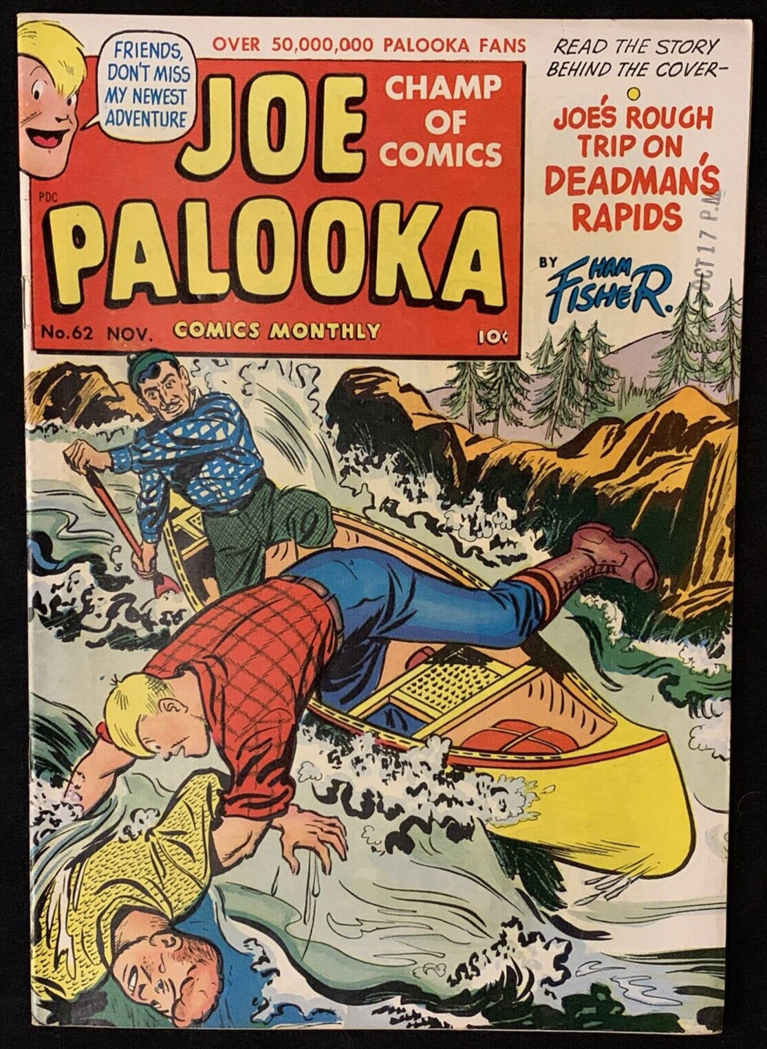 JOE PALOOKA #62 BOY EXPLORERS to the Moon 1951 Harvey Comics - Original Owner