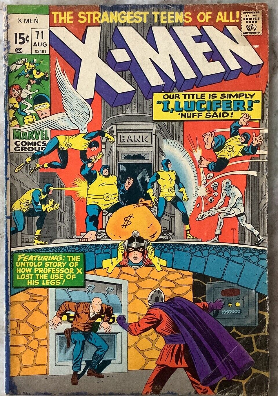 X-Men 71 Marvel 1971 Comic Book