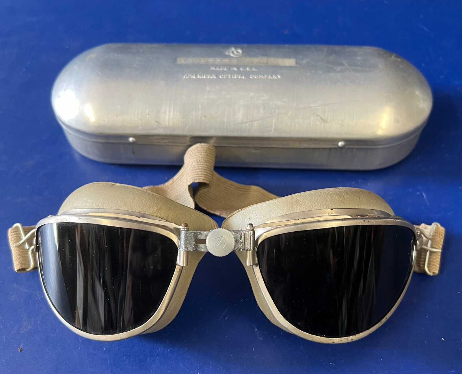 AMERICAN OPTICAL SKY LOOKOUT FLYING GOGGLES-MINT CONDITION
