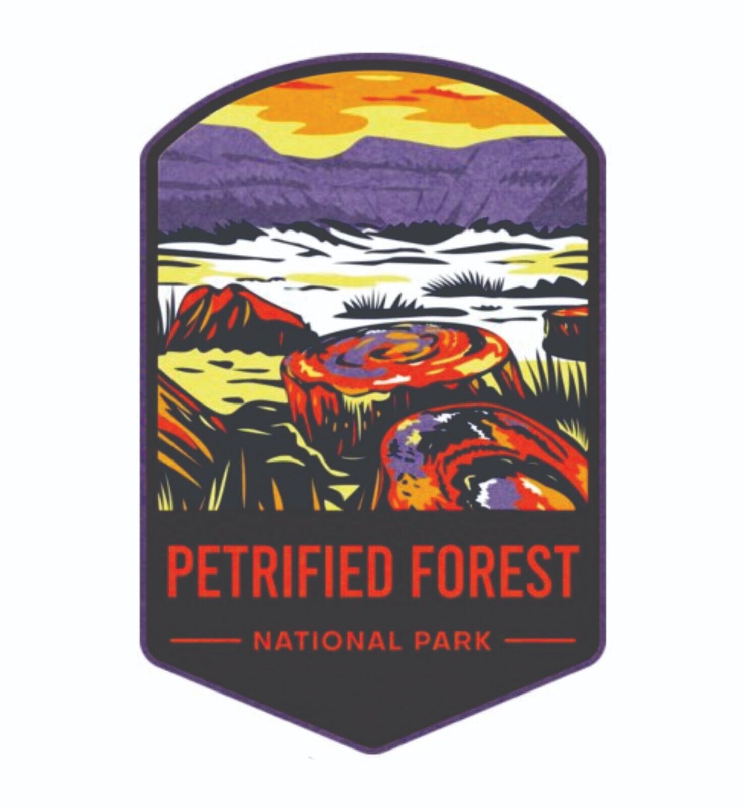Petrified Forest National Park Sticker Arizona National Park Decal