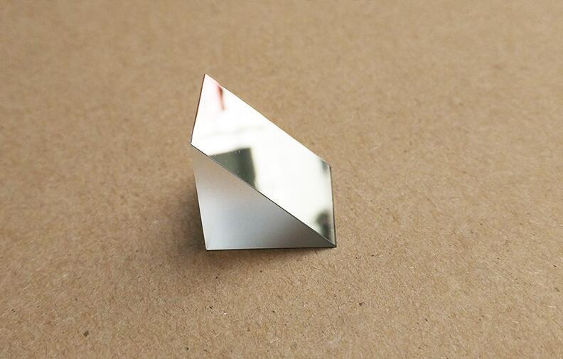 2pcs 4x4x4mm K9 Optical Glass Right Angle Slope Reflecting Prism A