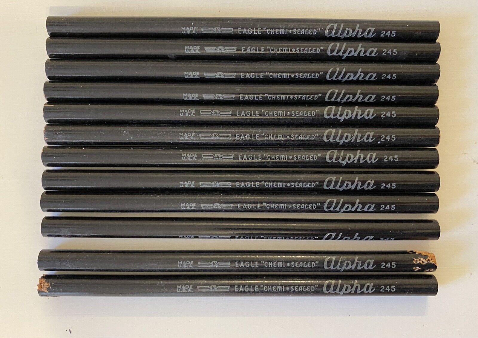 vtg Eagle Chemi Sealed pencil alpha 245 -12 Count-Made In USA- READ