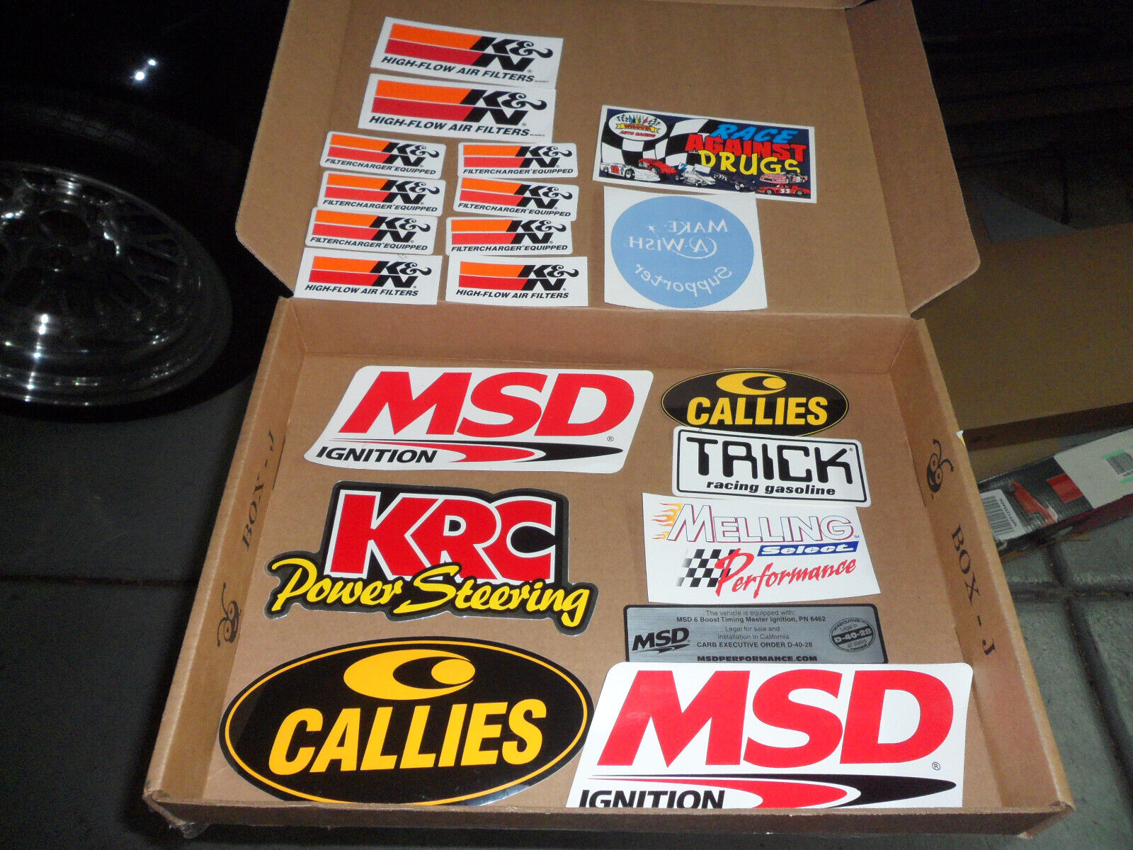 Lot of  20 Various Racing Stickers K&N MSD Callies Melling Performance KRC