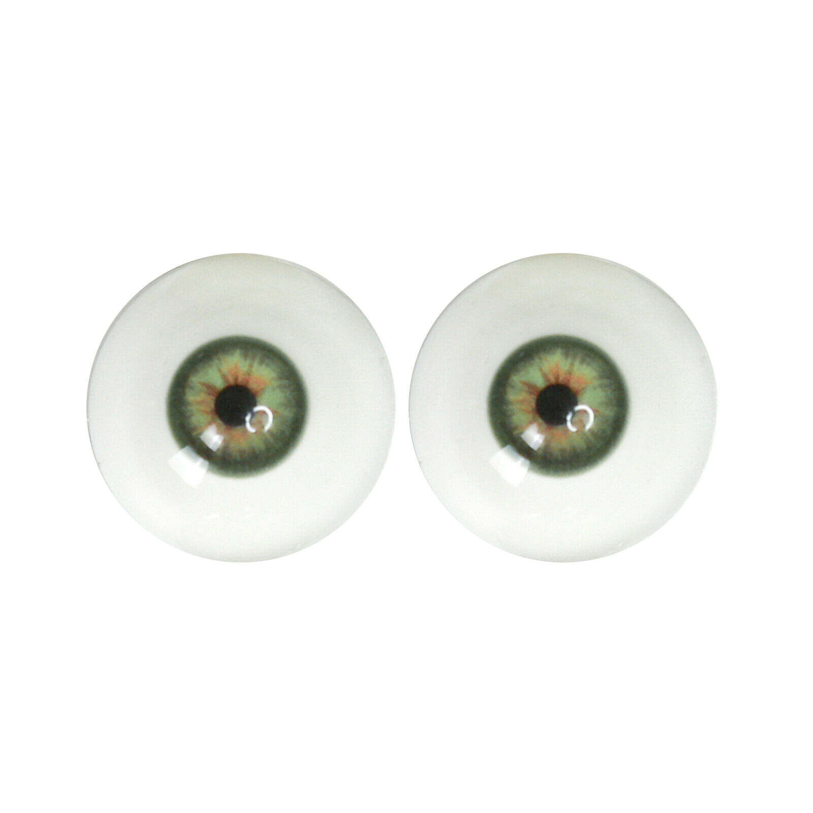1Pairs Half Round Eyeballs 33mm Realistic Acrylic Fake Eyes for Halloween Props