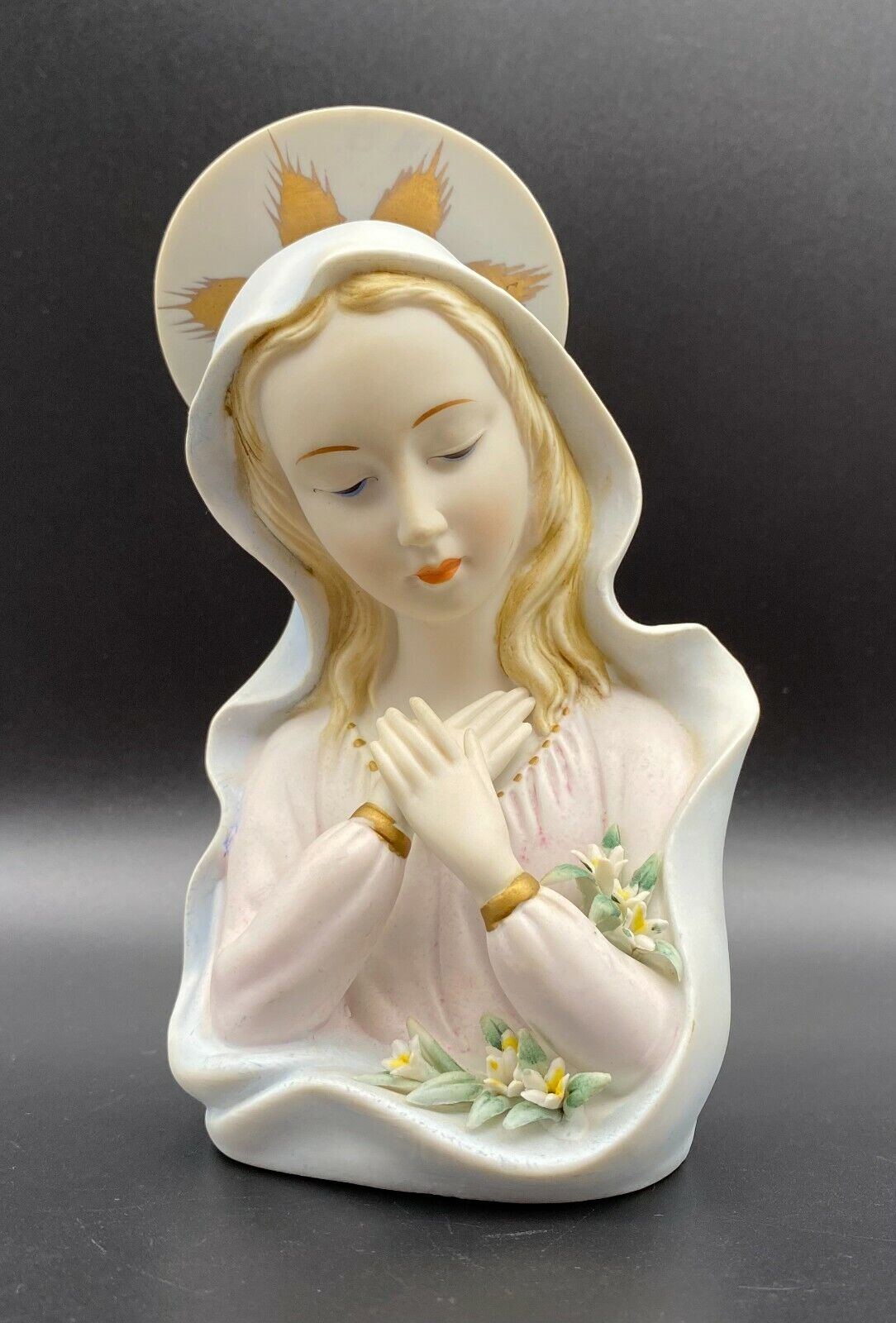 Vintage Lefton China Mary Madonna Figurine KW1462 Religious 6\