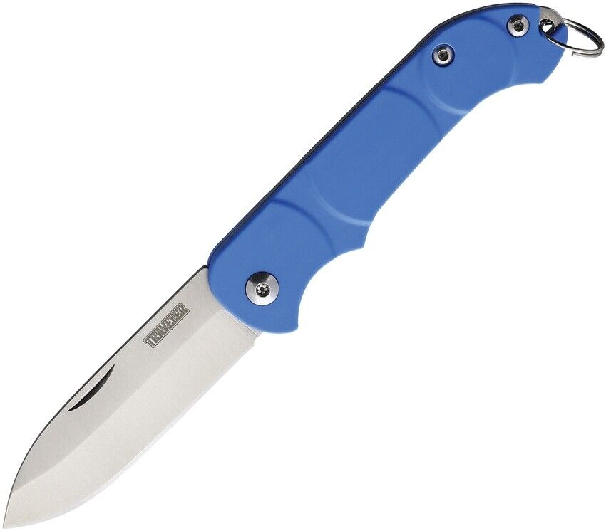 Ontario Traveler Folding Knife Blue Polymer Plastic Handle Plain Edge ON8901BLU