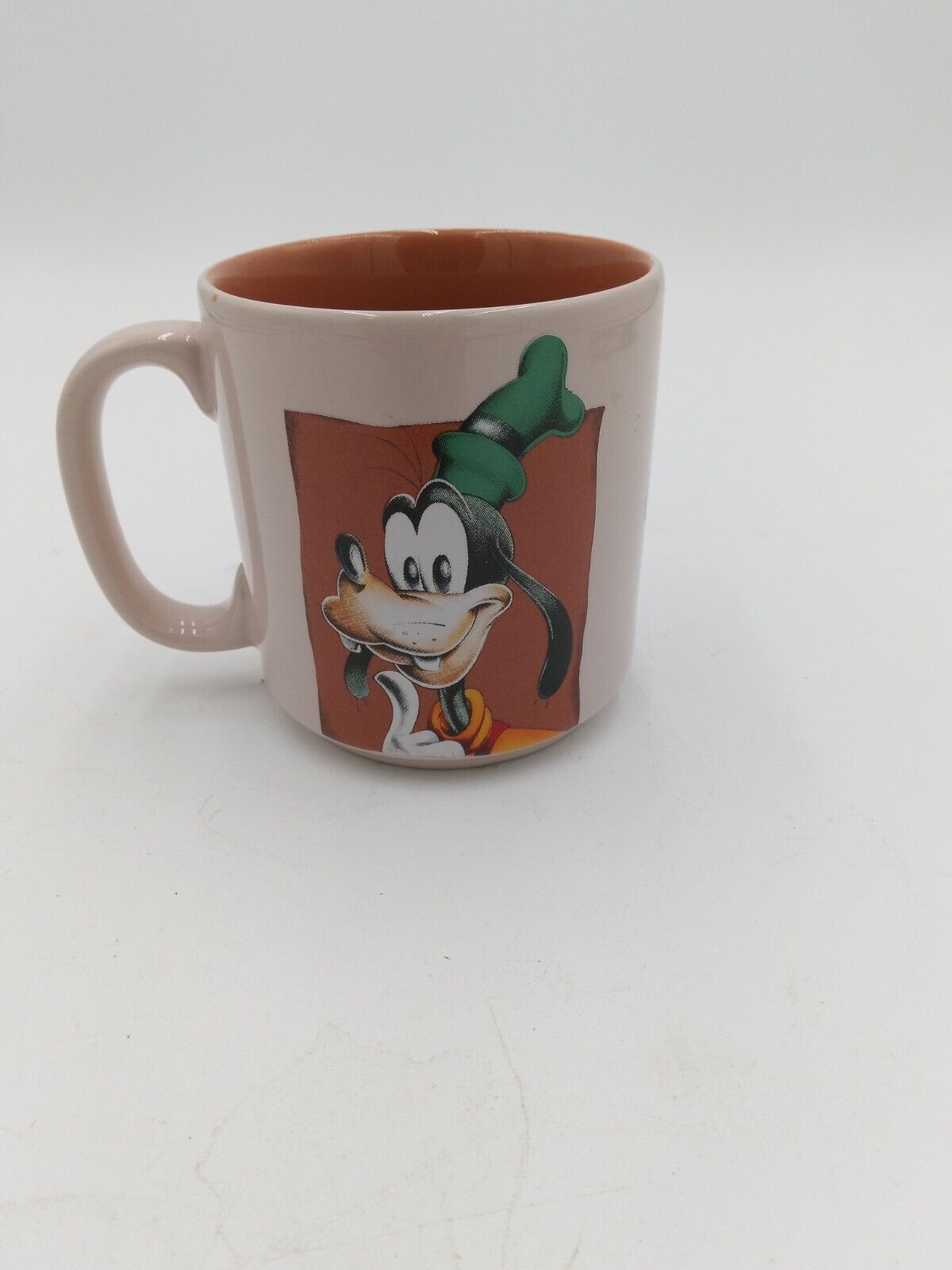 Vintage Rare The Disney Store Exclusive Goofy Coffee Mug Brown Tan