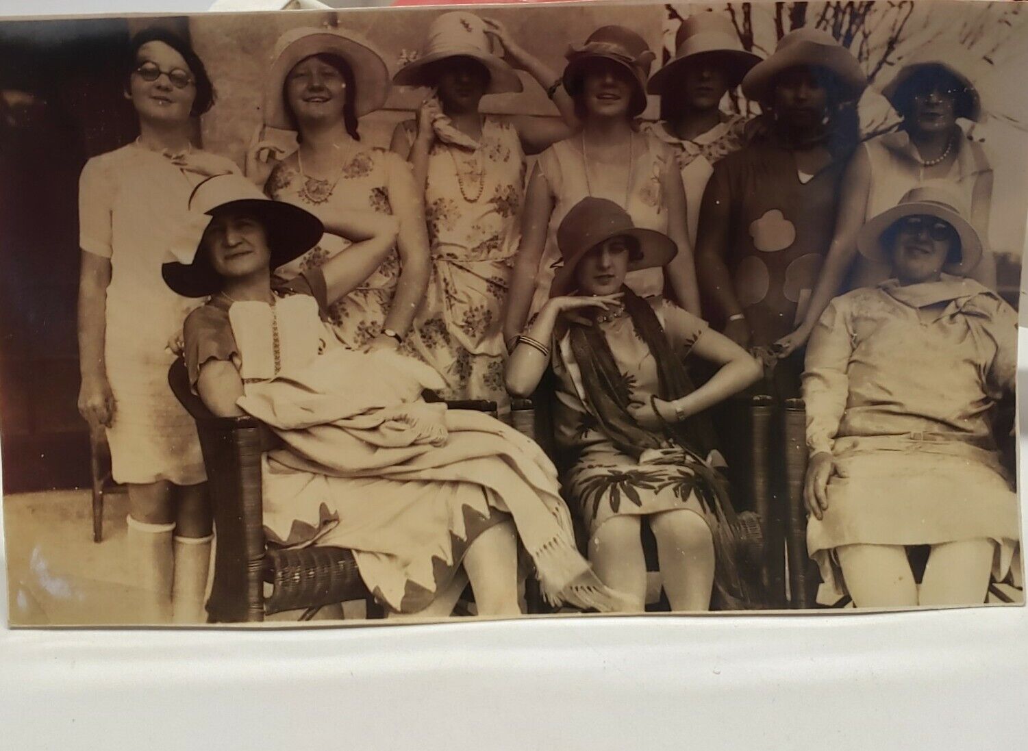 1926 Photo Flapper Girls Hats Short Dresses Prohibition 1920\'s 1930\'s  women