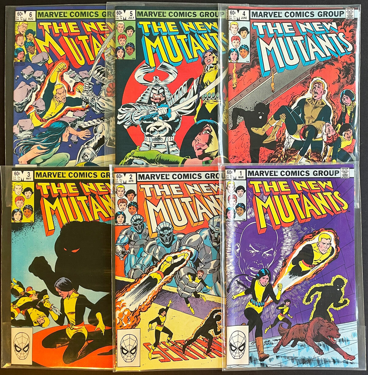 The New Mutants #1-6 (1982, Marvel Comics) by Chris Claremont & Bob McLeod