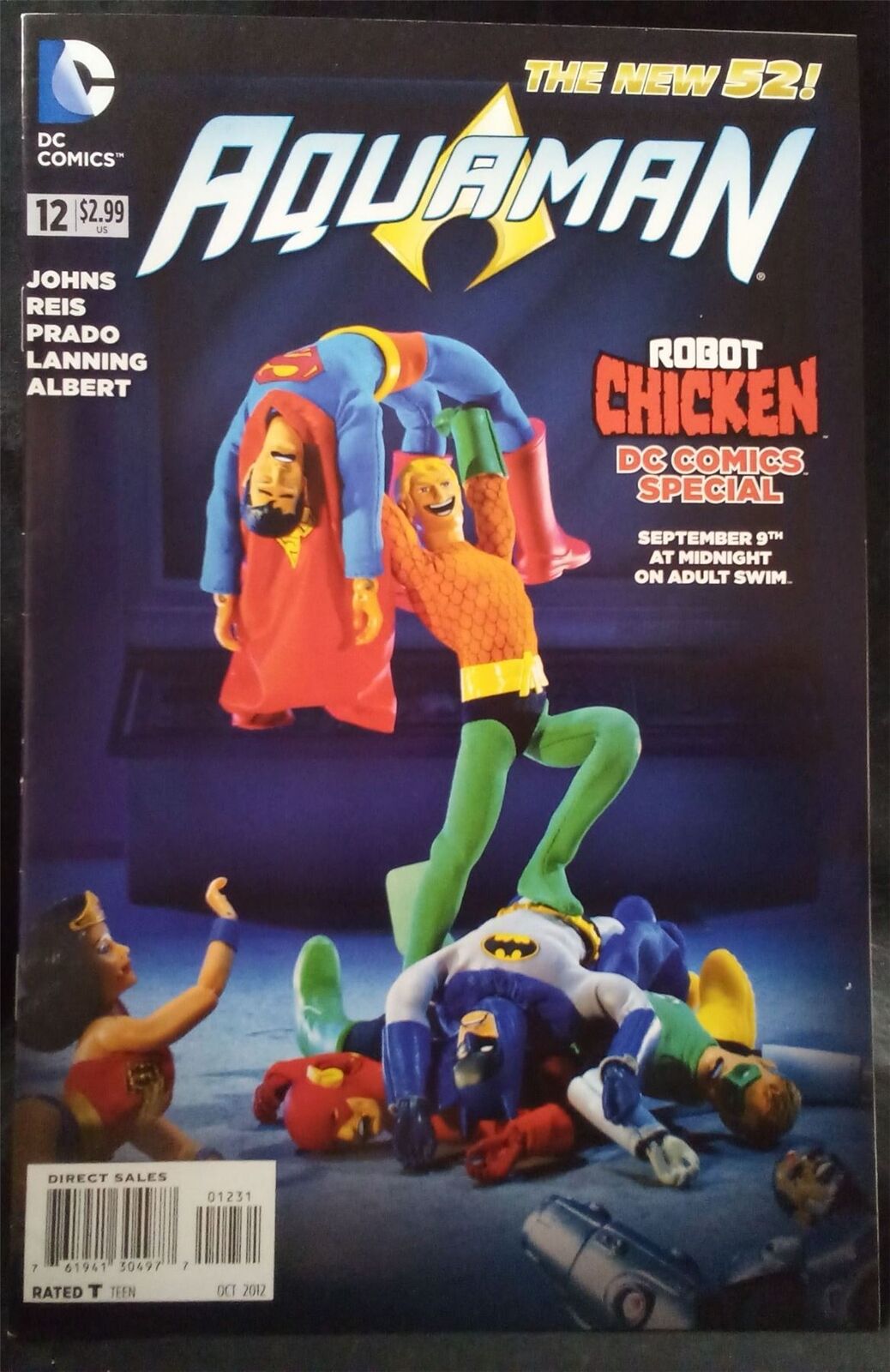 Aquaman #12 Robot Chicken Cover 2012 DC Comics Comic Book 