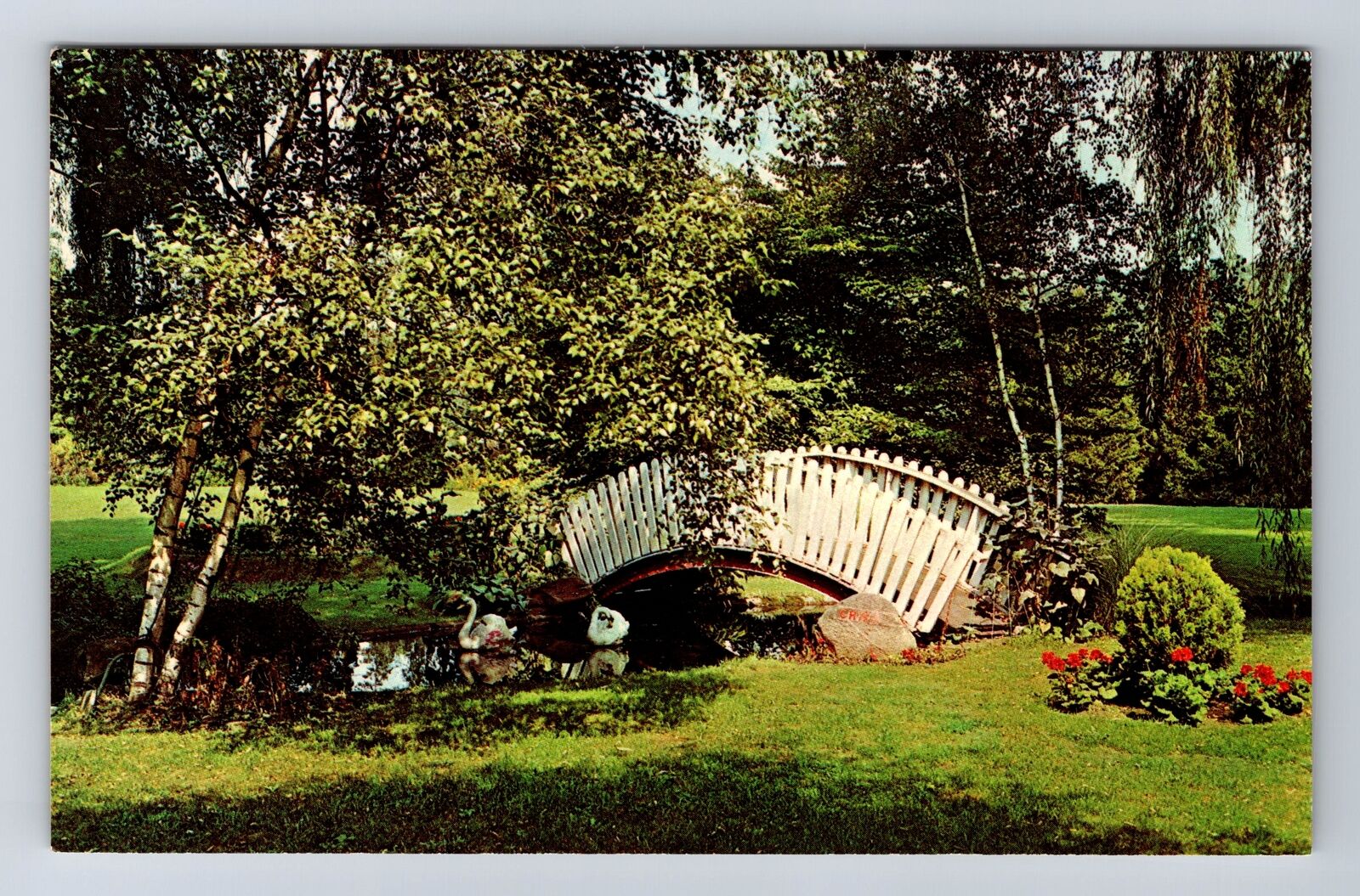 Michigan City IN-Indiana, International Friendship Gardens, Vintage Postcard
