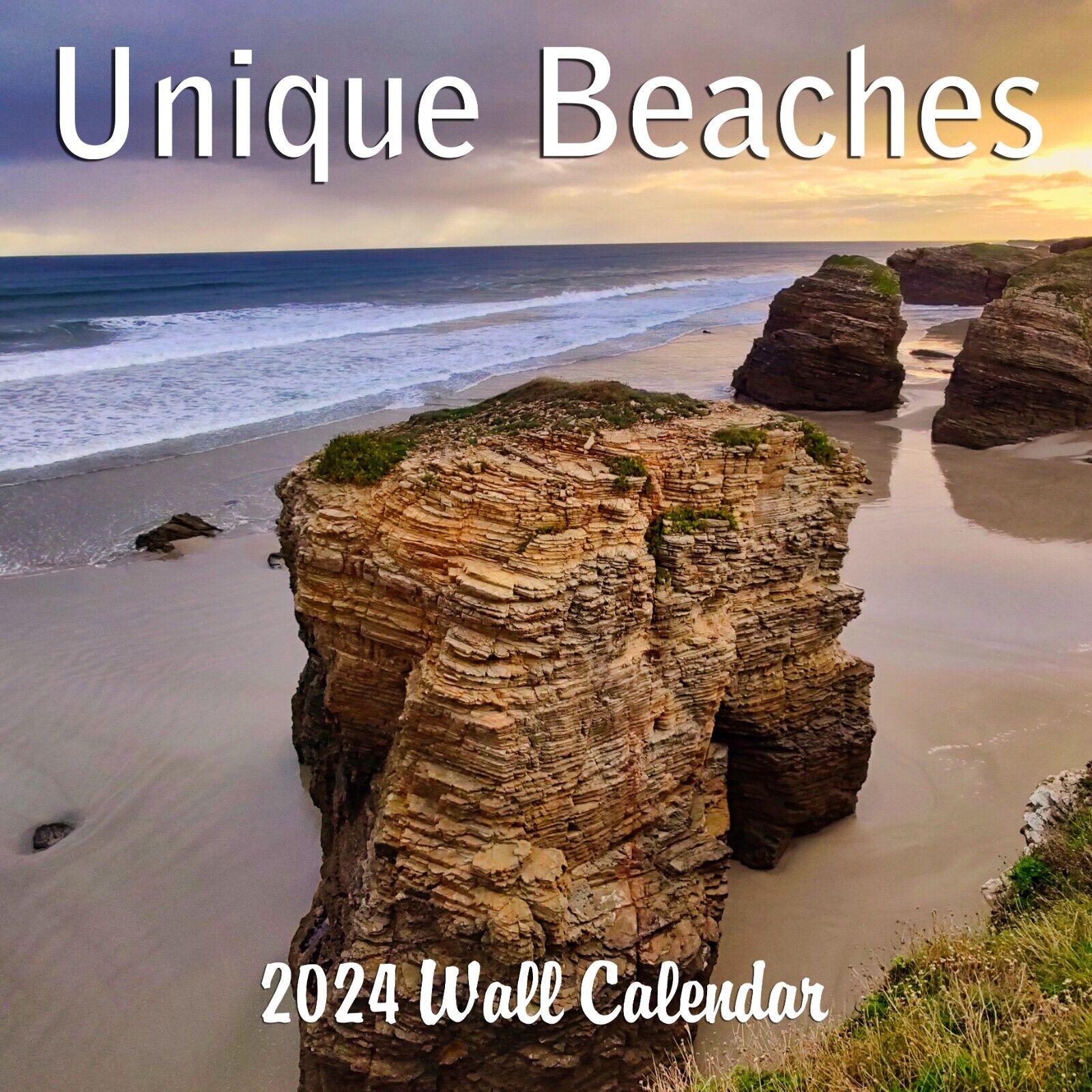2024 Unique Beaches Monthly Wall Calendar 2024