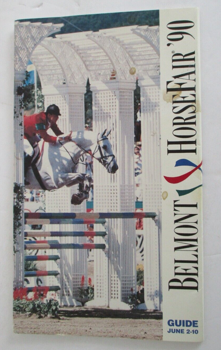 1990 BELMONT HORSEFAIR GUIDE, 8 Day Equestrian Event & Showcase