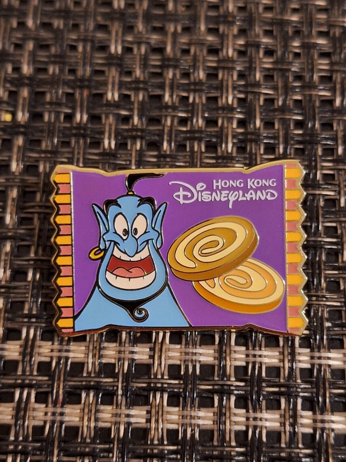 2020 Hong Kong Disneyland Pin Trading Carnival Genie Snack Pin LE 600 Pin 5 Of 8
