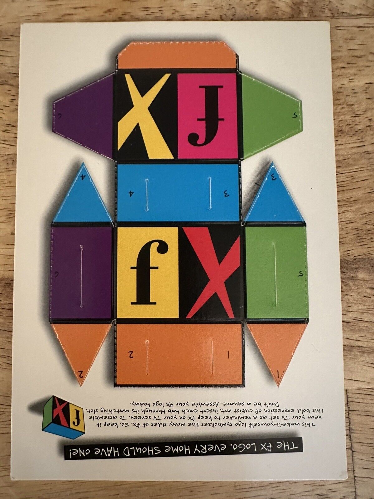 Max Racks Fx Cable Network Postcard 3D Cutout 1995