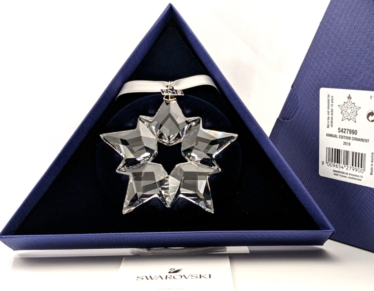 Swarovski 2019 Annual STAR Christmas ORNAMENT 5427990 *Genuine* Mint in Box