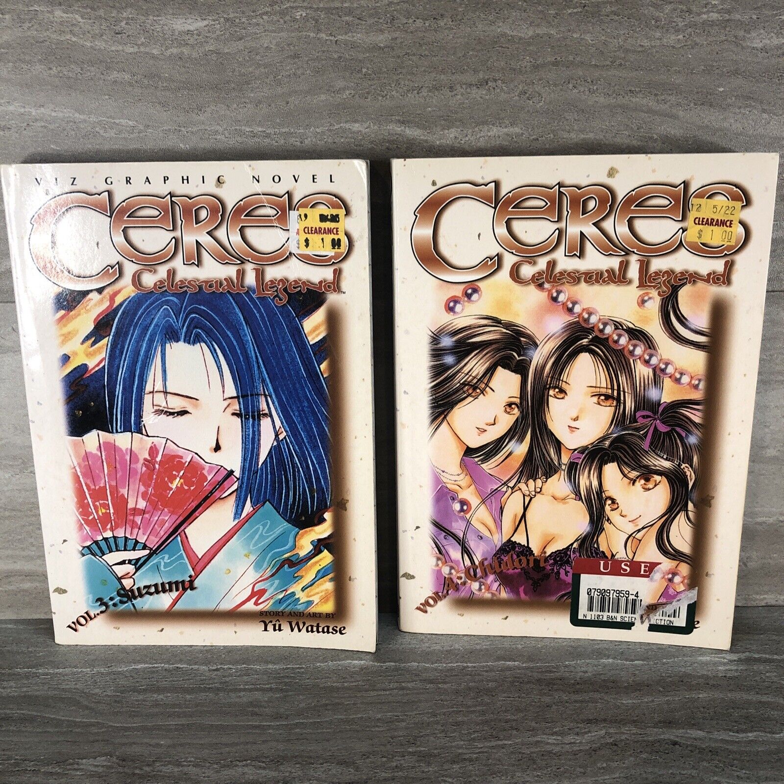 Lot of 2 Ceres Celestial Legend Vol 3 and 4 Manga 2003 Preowned