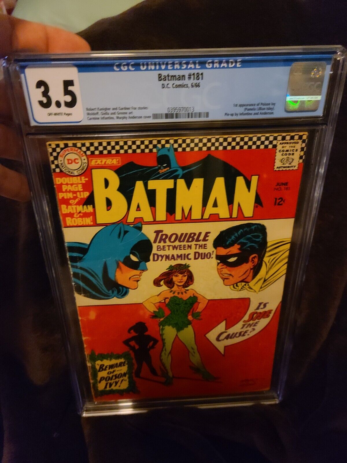 Batman 181 (1966 Silver Age Key) CGC 3.5  1st Appearance Of Poison Ivy