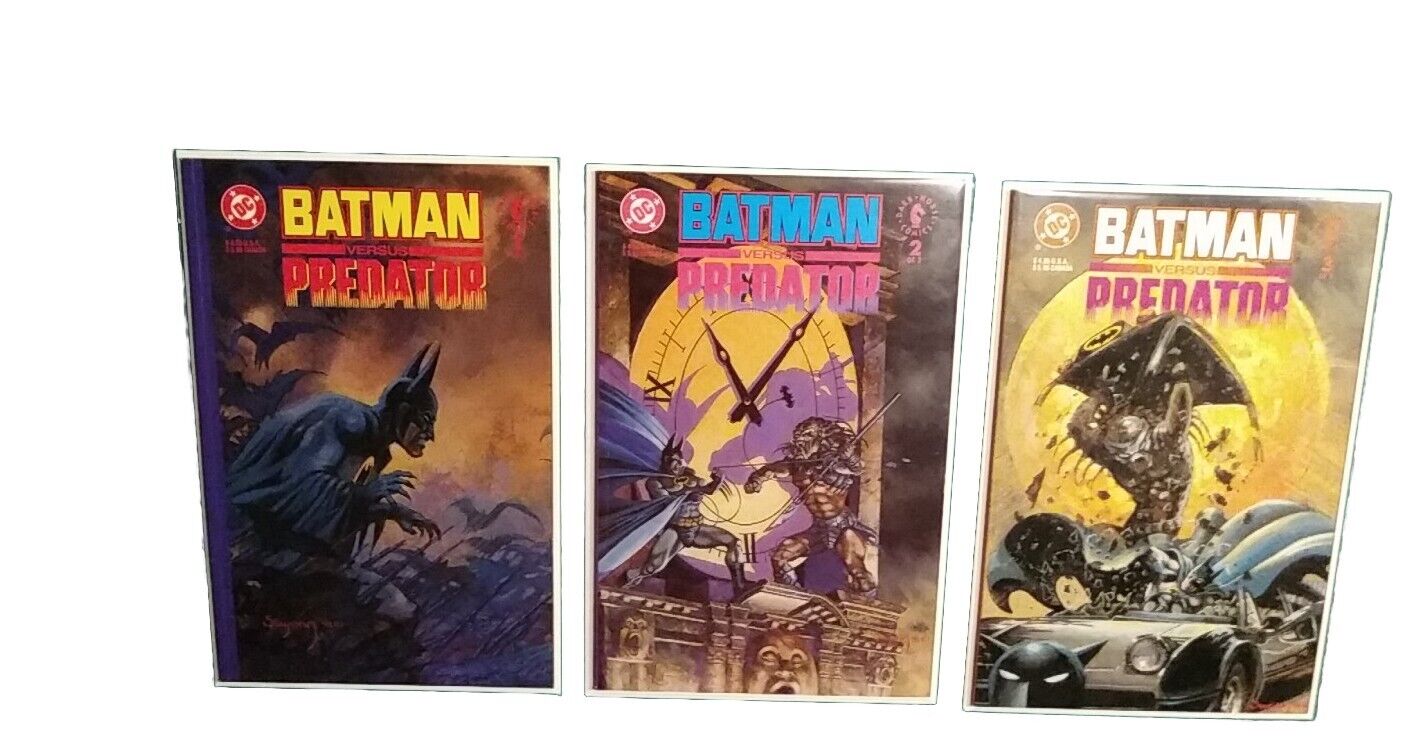 BATMAN VERSUS PREDATOR Deluxe Edition 1991 1-3 Complete Set