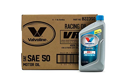 Valvoline VR1 Racing SAE 50 Motor Oil 1 QT, Case of 6