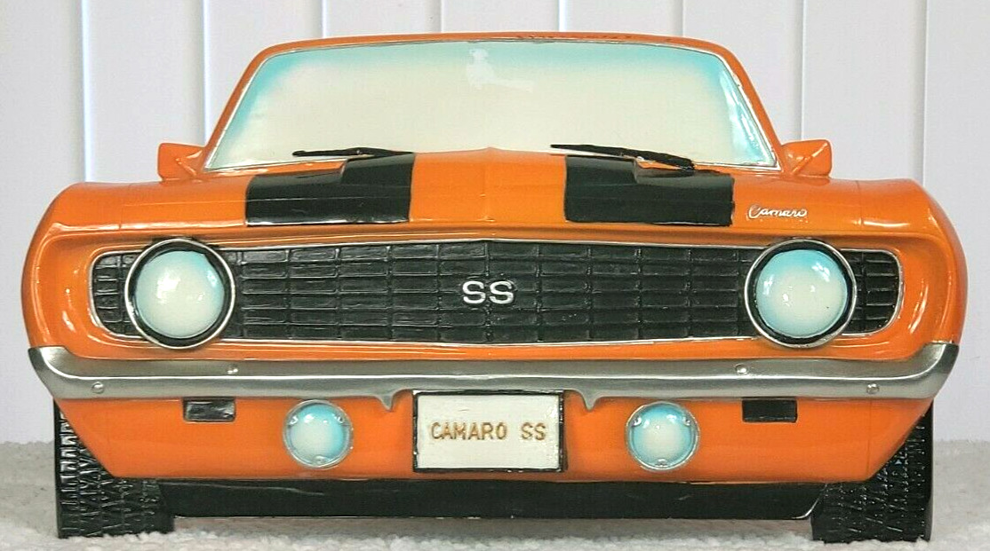 2000s Officially Licensed GM Chevrolet 1969 Chevy Camaro SS Front End Sign