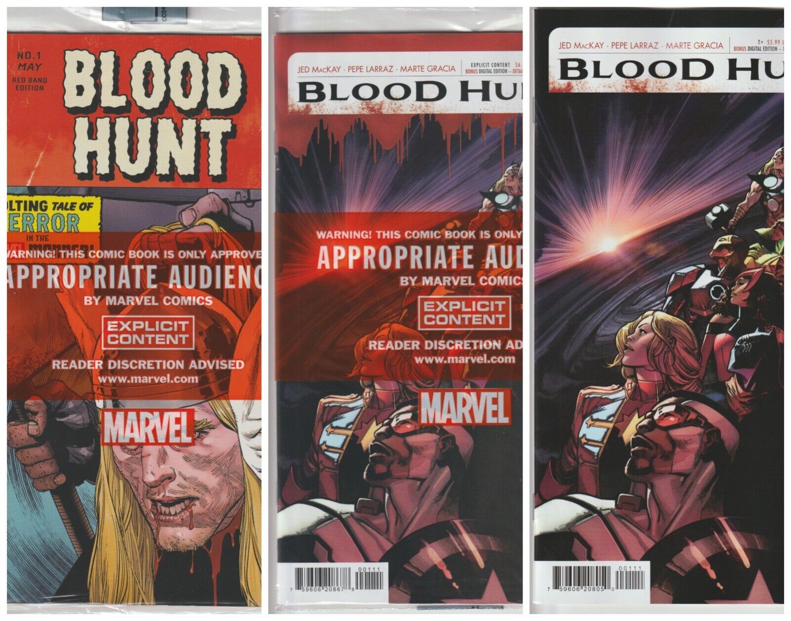 Blood Hunt #1 Main Cover Blood Hunt Red Band #1 Main + 1:25 Variant NM - Polybag