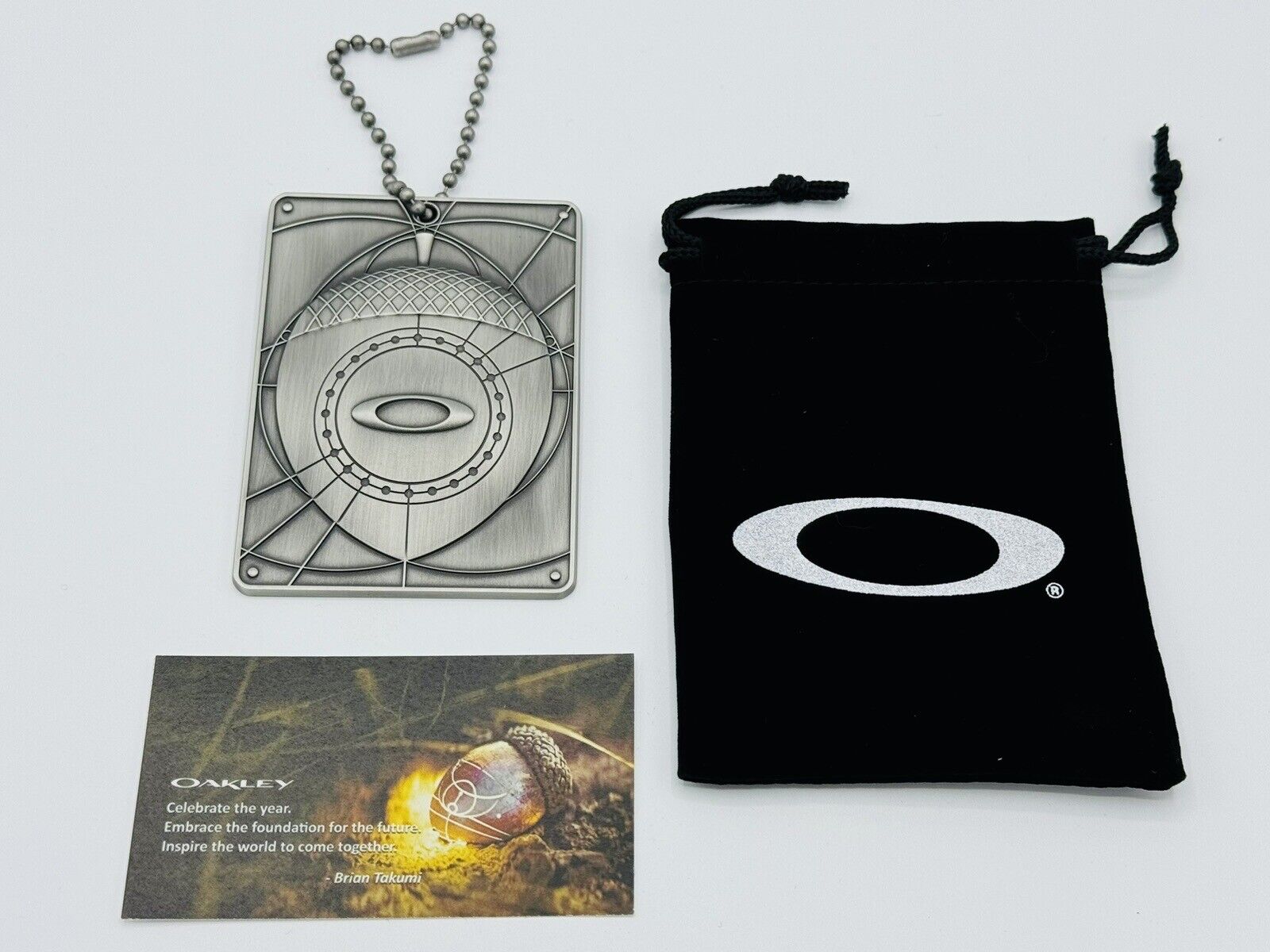 NEW OAKLEY 2023 CHRISTMAS ORNAMENT ACORN LIMITED EDITION SERIALIZED X-METAL RARE