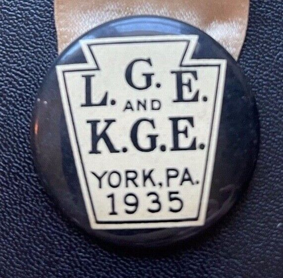Knights of the Golden Eagle & Ladies of the Golden Eagle  York PA Ribbon 1935