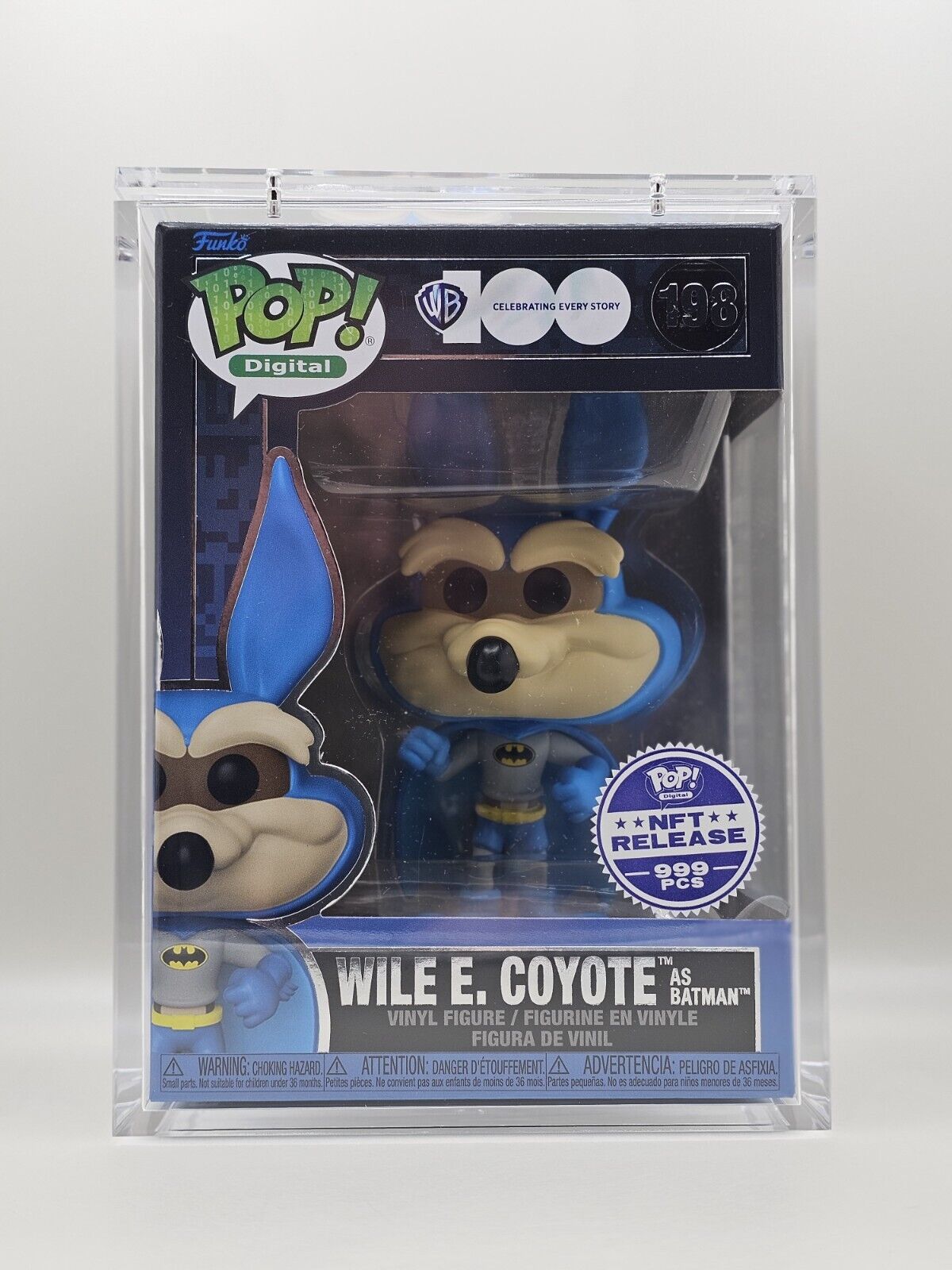 Funko Pop Digital #198 WB 100 Wile E. Coyote As Batman Grail LE 999 + Armor