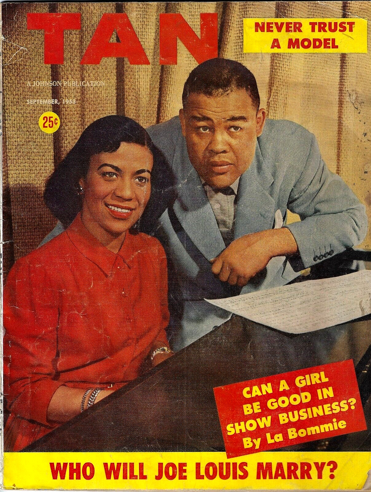TAN~September 1953~African American Magazine~Joe Louis~Tawdry Salacious Stories
