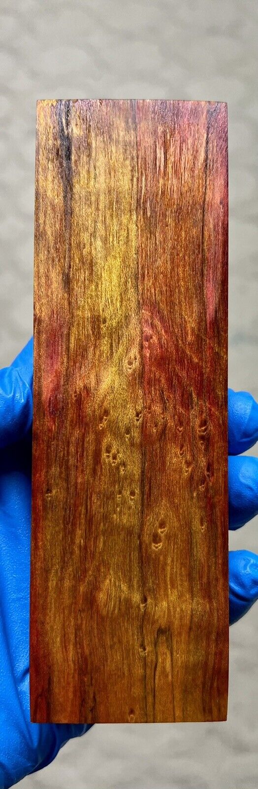 Stabilized Multi Color Spalted Maple Knife Scales  (15424)