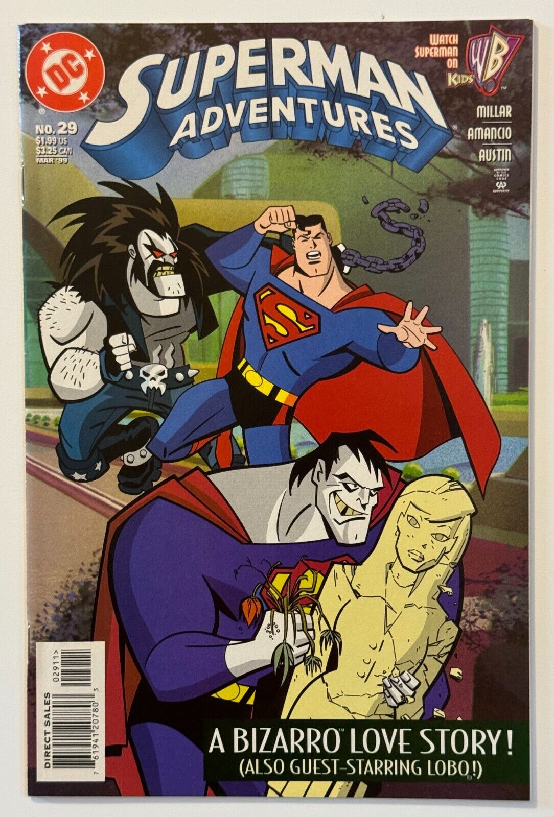 SUPERMAN ADVENTURES 29 DC Comic 1999 Bizzaro Lobo Mark Millar