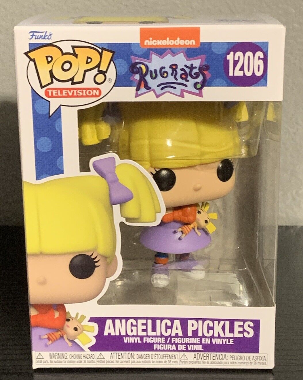 Funko Pop Rugrats ANGELICA PICKLES #1206 Figure Carrying Cynthia Doll NRFB