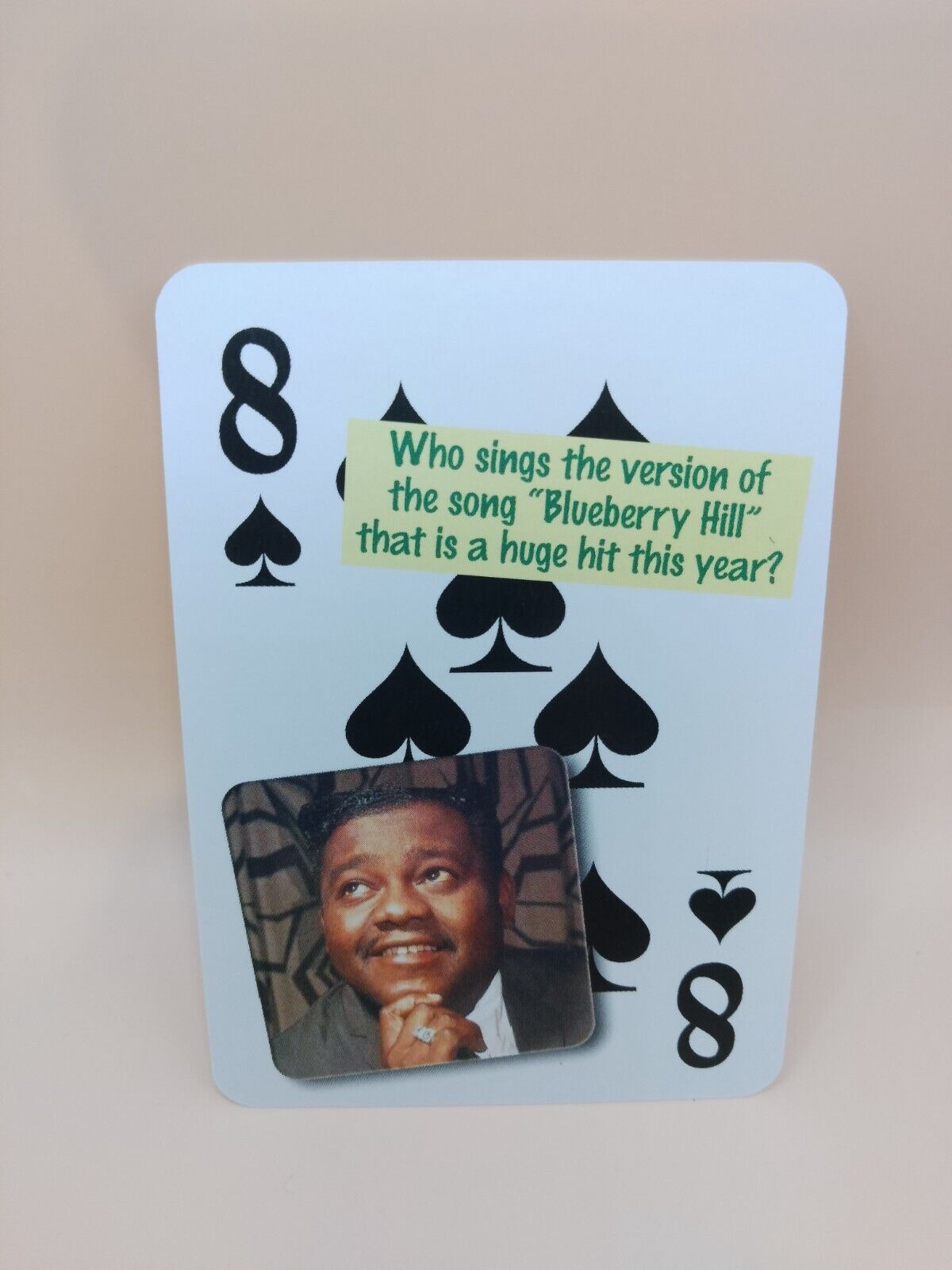 FATS DOMINO Flickback 1957 Trivia Challenge Playing Card MT 