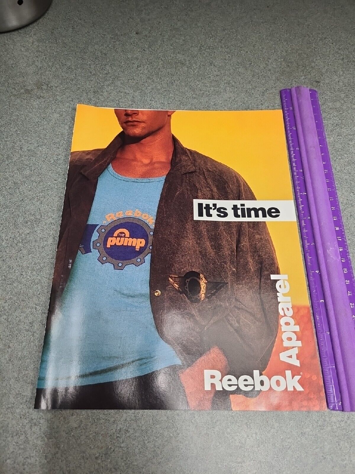 Reebok The Pump Apparel Promo 8 Page Magazine Insert Print Ad Vintage 1991