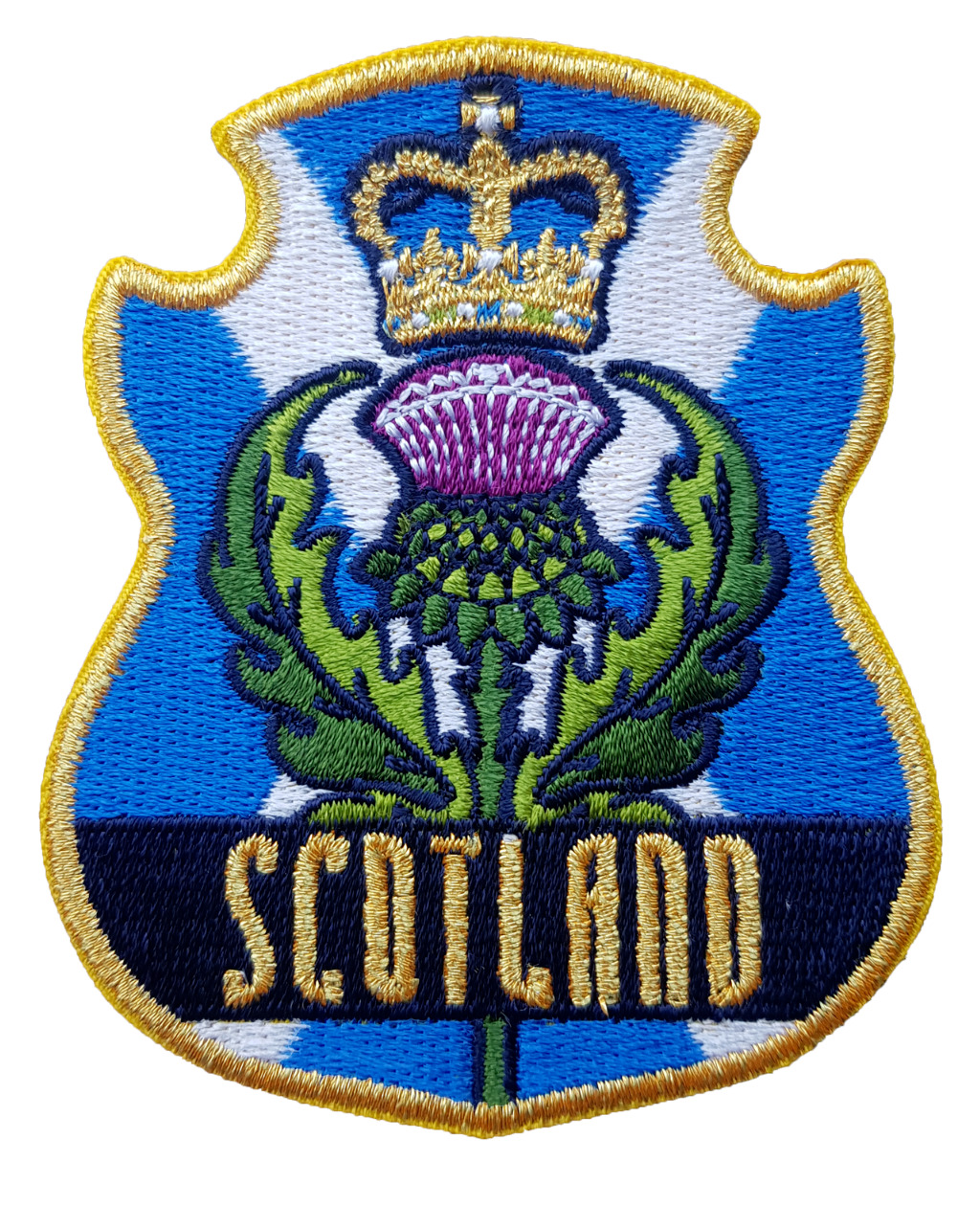 Scotland Travel Patch Embroidered Iron on Sew on Souvenir Applique