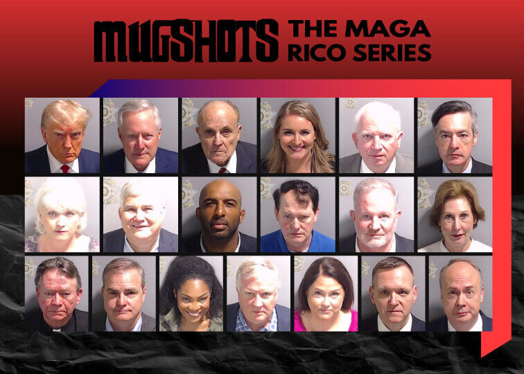 Donald Trump Georgia RICO Indictment Mugshot Trading Card Collection set of 19 