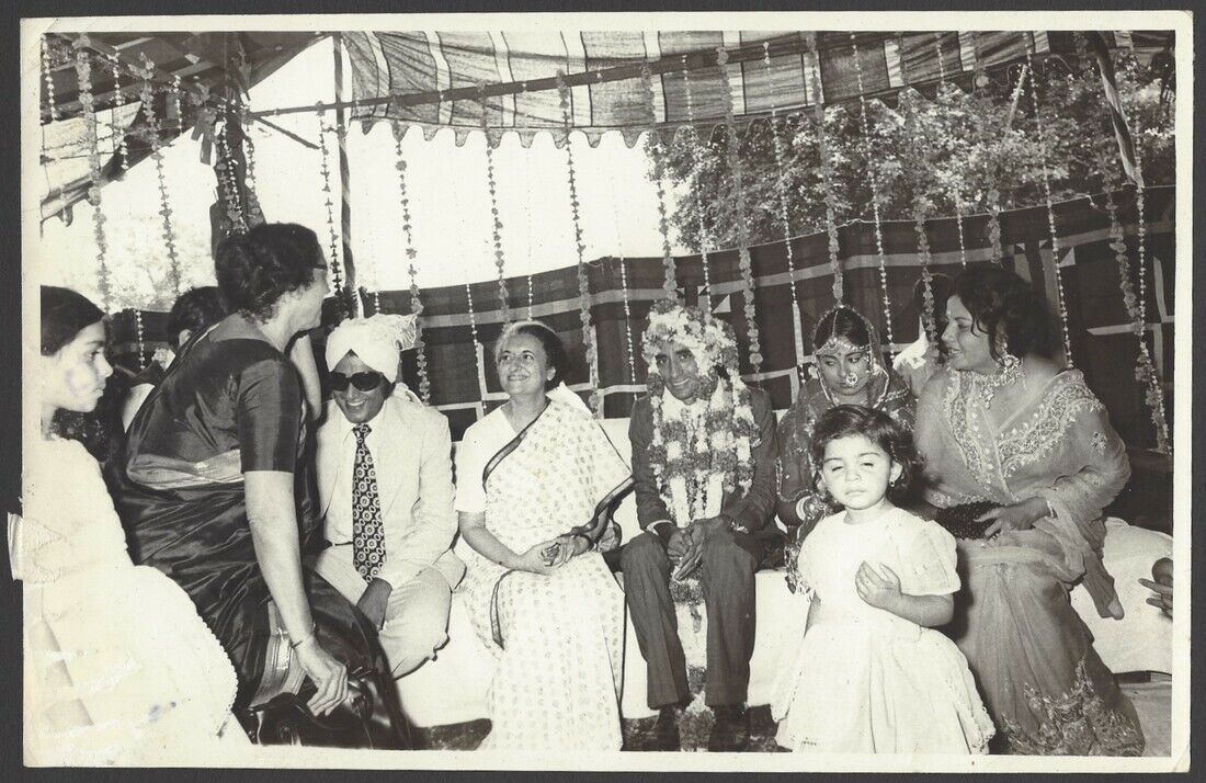 India Indira Gandhi at a wedding private photograph 6” x 9”